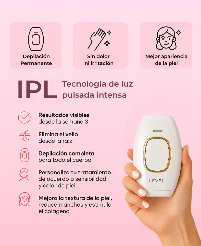 IPL PRO | Depilación Permanente en 8 Semanas