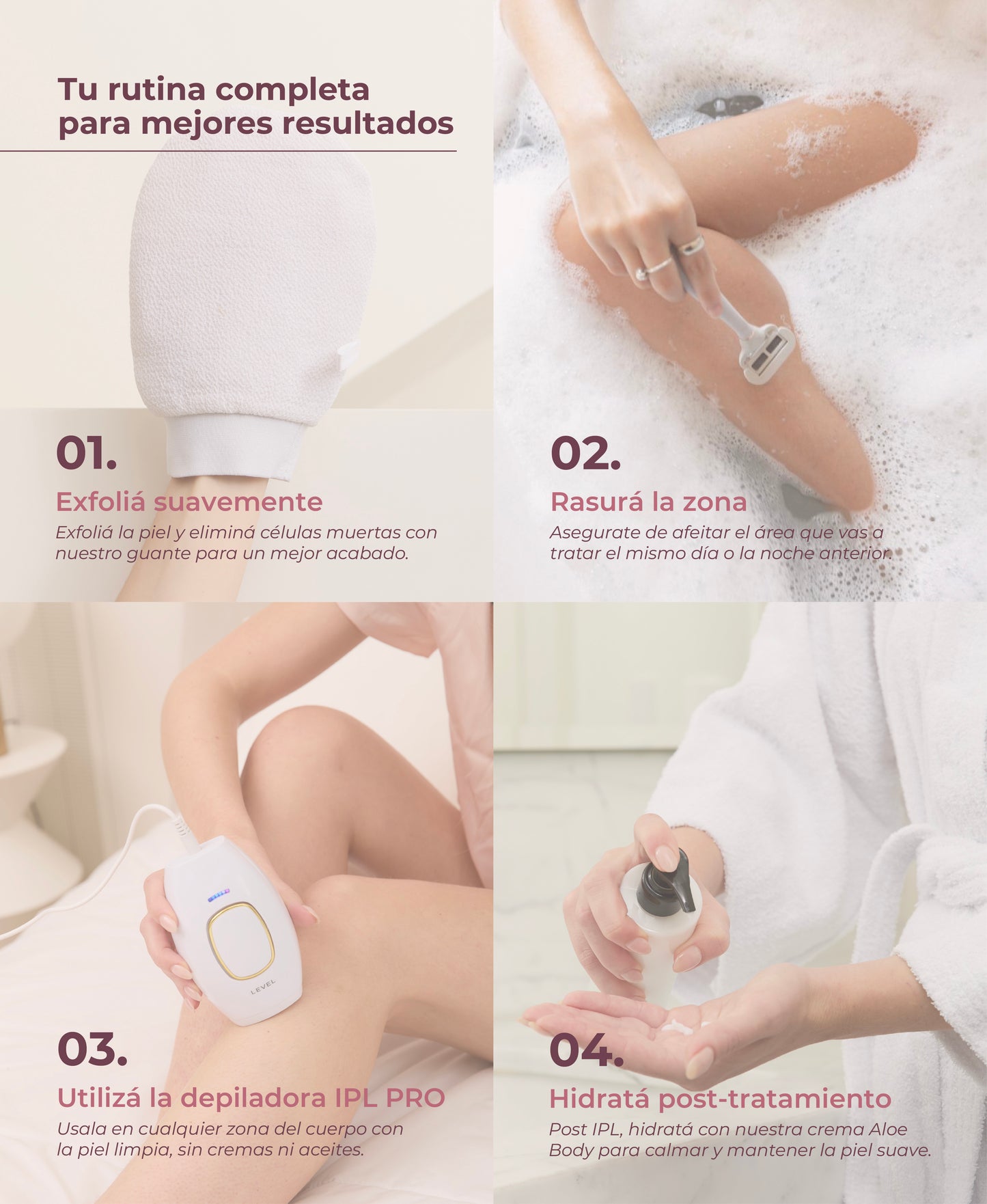 IPL PRO | Depilación Permanente en 8 Semanas
