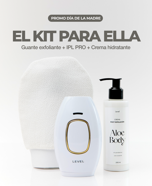 Box Día de la Madre | Depiladora IPL PRO + Crema Hidratante + Guante Exfoliante